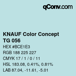 Color code: KNAUF Color Concept - TG 056 | qconv.com