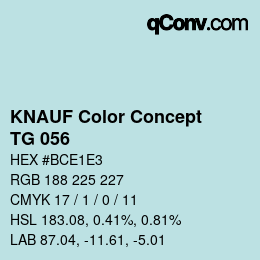カラーコード: KNAUF Color Concept - TG 056 | qconv.com