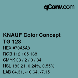 Color code: KNAUF Color Concept - TG 123 | qconv.com