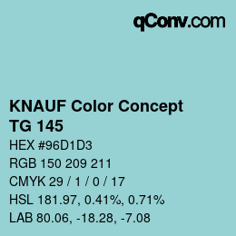 Color code: KNAUF Color Concept - TG 145 | qconv.com