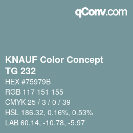 Farbcode: KNAUF Color Concept - TG 232 | qconv.com