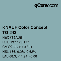 Color code: KNAUF Color Concept - TG 243 | qconv.com