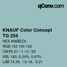 Color code: KNAUF Color Concept - TG 254 | qconv.com