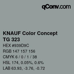 Farbcode: KNAUF Color Concept - TG 323 | qconv.com