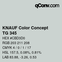 Color code: KNAUF Color Concept - TG 345 | qconv.com