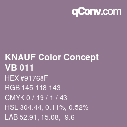 Farbcode: KNAUF Color Concept - VB 011 | qconv.com