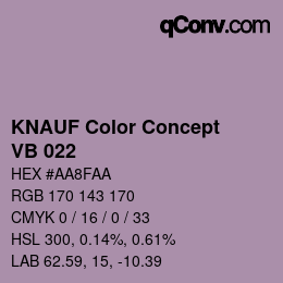 Farbcode: KNAUF Color Concept - VB 022 | qconv.com