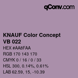 Código de color: KNAUF Color Concept - VB 022 | qconv.com