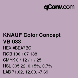 Color code: KNAUF Color Concept - VB 033 | qconv.com