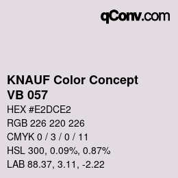 Color code: KNAUF Color Concept - VB 057 | qconv.com
