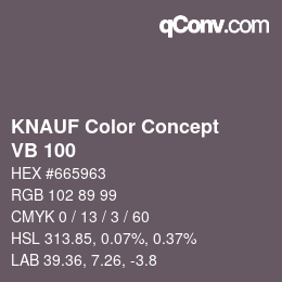 カラーコード: KNAUF Color Concept - VB 100 | qconv.com