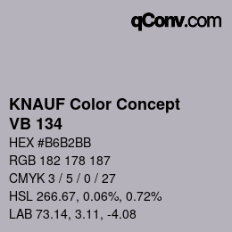 Color code: KNAUF Color Concept - VB 134 | qconv.com