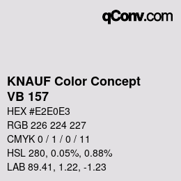 カラーコード: KNAUF Color Concept - VB 157 | qconv.com