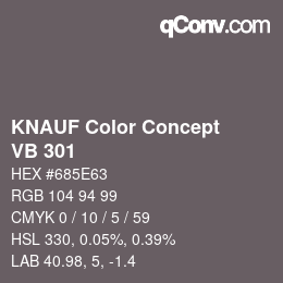Farbcode: KNAUF Color Concept - VB 301 | qconv.com