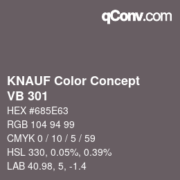 カラーコード: KNAUF Color Concept - VB 301 | qconv.com