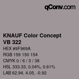 Code couleur: KNAUF Color Concept - VB 322 | qconv.com