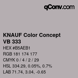 Color code: KNAUF Color Concept - VB 333 | qconv.com