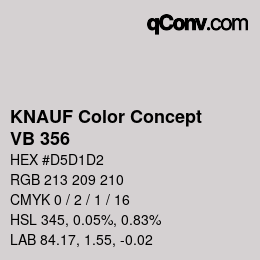 Color code: KNAUF Color Concept - VB 356 | qconv.com