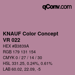 カラーコード: KNAUF Color Concept - VR 022 | qconv.com