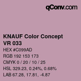 カラーコード: KNAUF Color Concept - VR 033 | qconv.com