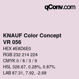 カラーコード: KNAUF Color Concept - VR 056 | qconv.com
