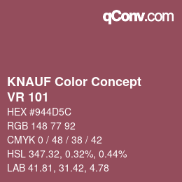 Color code: KNAUF Color Concept - VR 101 | qconv.com