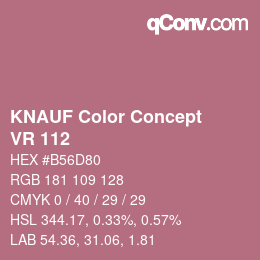 Farbcode: KNAUF Color Concept - VR 112 | qconv.com