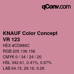 Farbcode: KNAUF Color Concept - VR 123 | qconv.com