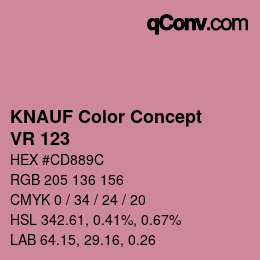 カラーコード: KNAUF Color Concept - VR 123 | qconv.com
