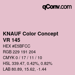 Código de color: KNAUF Color Concept - VR 145 | qconv.com