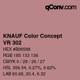 Color code: KNAUF Color Concept - VR 302 | qconv.com