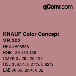 カラーコード: KNAUF Color Concept - VR 302 | qconv.com