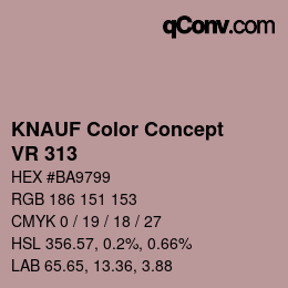 Color code: KNAUF Color Concept - VR 313 | qconv.com