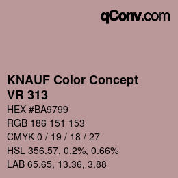 カラーコード: KNAUF Color Concept - VR 313 | qconv.com