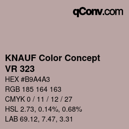Color code: KNAUF Color Concept - VR 323 | qconv.com