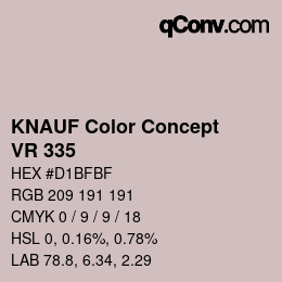 Color code: KNAUF Color Concept - VR 335 | qconv.com