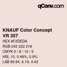 Farbcode: KNAUF Color Concept - VR 357 | qconv.com