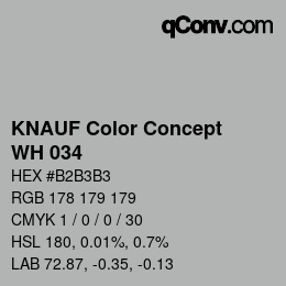 Farbcode: KNAUF Color Concept - WH 034 | qconv.com