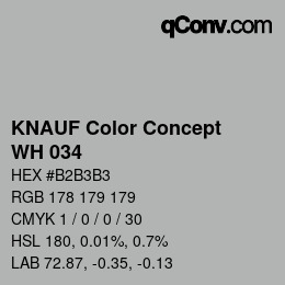 カラーコード: KNAUF Color Concept - WH 034 | qconv.com
