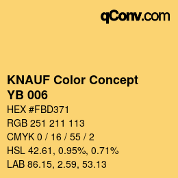 Farbcode: KNAUF Color Concept - YB 006 | qconv.com