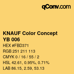 Color code: KNAUF Color Concept - YB 006 | qconv.com