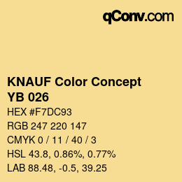 Color code: KNAUF Color Concept - YB 026 | qconv.com