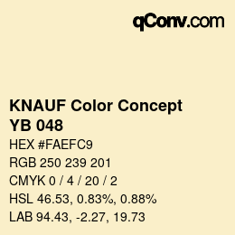 Color code: KNAUF Color Concept - YB 048 | qconv.com