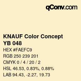 カラーコード: KNAUF Color Concept - YB 048 | qconv.com