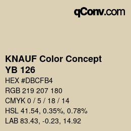 カラーコード: KNAUF Color Concept - YB 126 | qconv.com