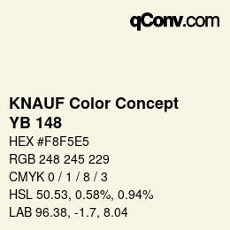 カラーコード: KNAUF Color Concept - YB 148 | qconv.com