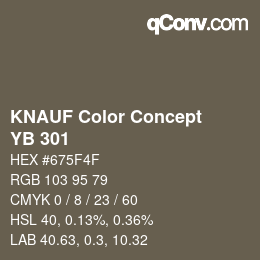 Farbcode: KNAUF Color Concept - YB 301 | qconv.com