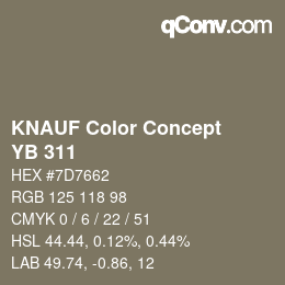 Color code: KNAUF Color Concept - YB 311 | qconv.com