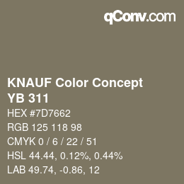 カラーコード: KNAUF Color Concept - YB 311 | qconv.com