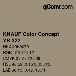 Farbcode: KNAUF Color Concept - YB 322 | qconv.com